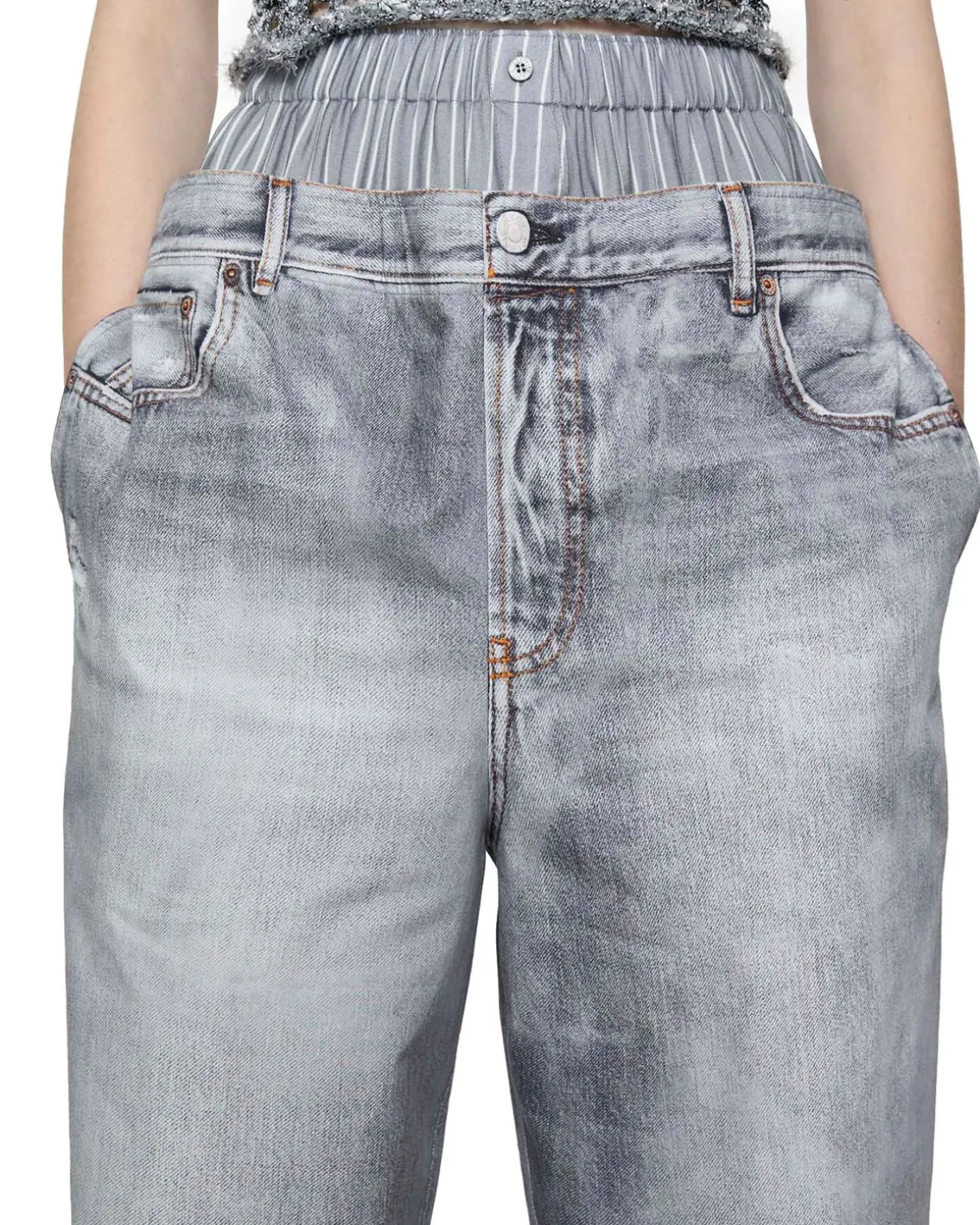 Acne Studios Baggy Boxer Jeans Grey