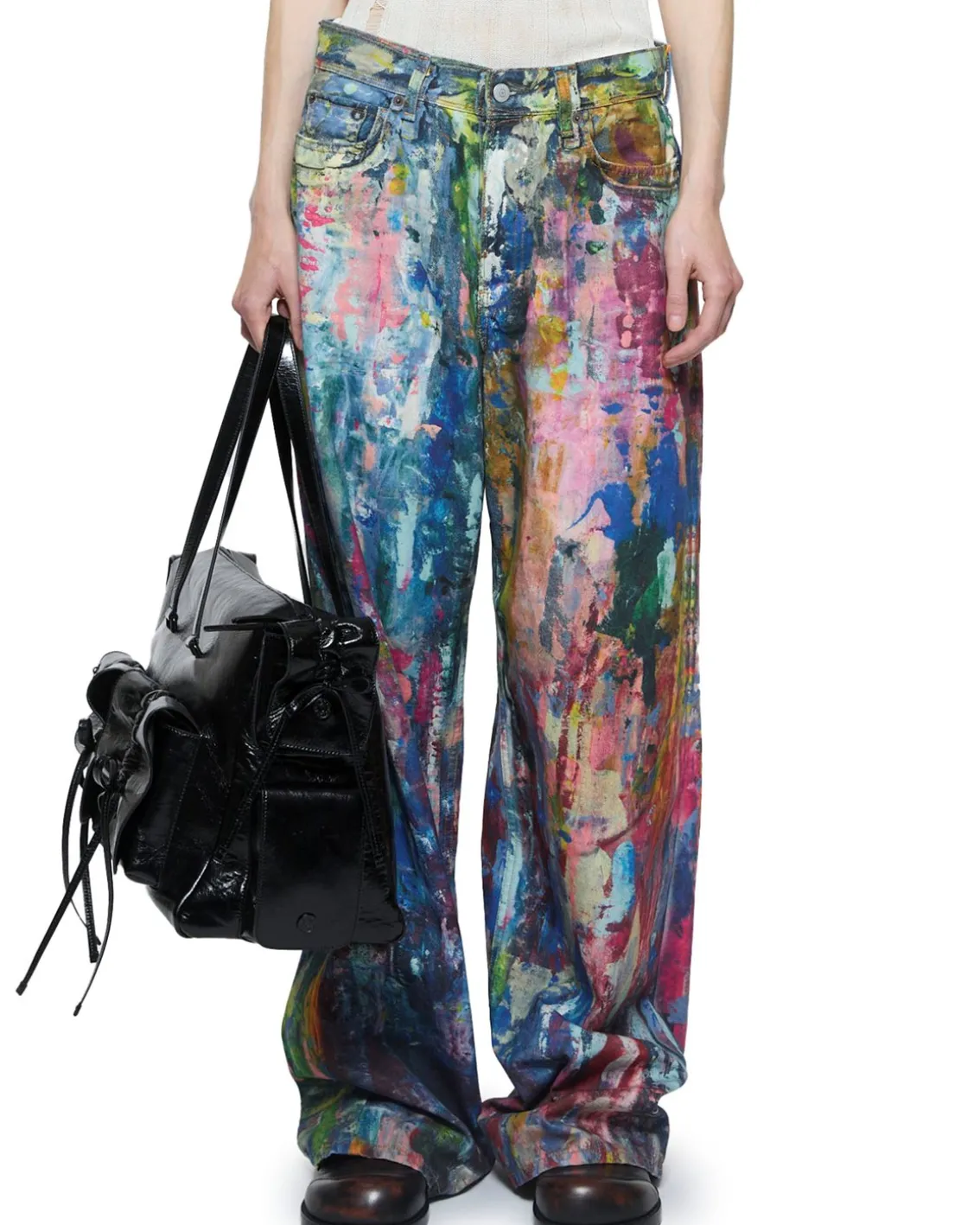 Acne Studios Baggy Fit 1981F Jeans Blue/Multi