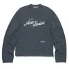 Acne Studios Embroidered Logo Long Sleeve Faded Grey