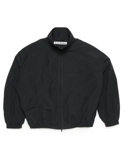 Acne Studios Embroidered Logo Zip Jacket Black