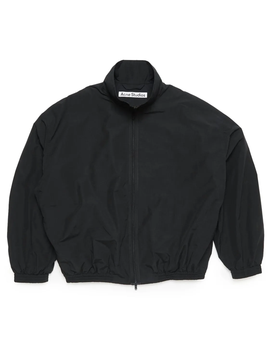 Acne Studios Embroidered Logo Zip Jacket Black