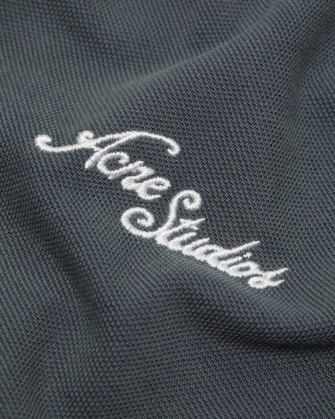 Acne Studios Embroidered Logo Long Sleeve Faded Grey
