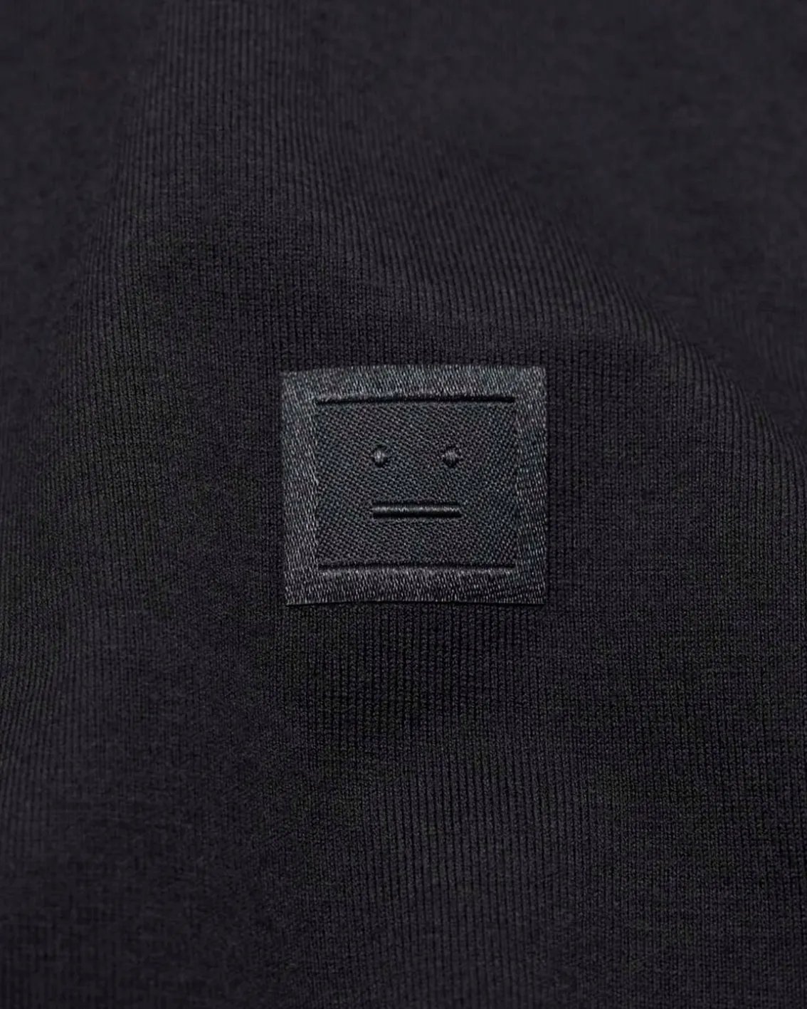 Acne Studios Face Crew Neck T-Shirt Black