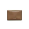 Acne Studios Folded Leather Card Holder Camel Brown