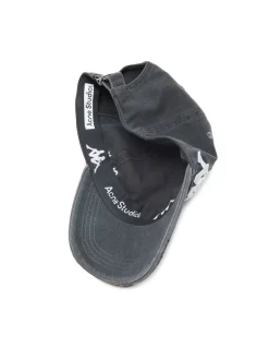 Acne Studios Kappa Carliy Logo Cap Black