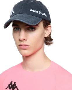 Acne Studios Kappa Carliy Logo Cap Black