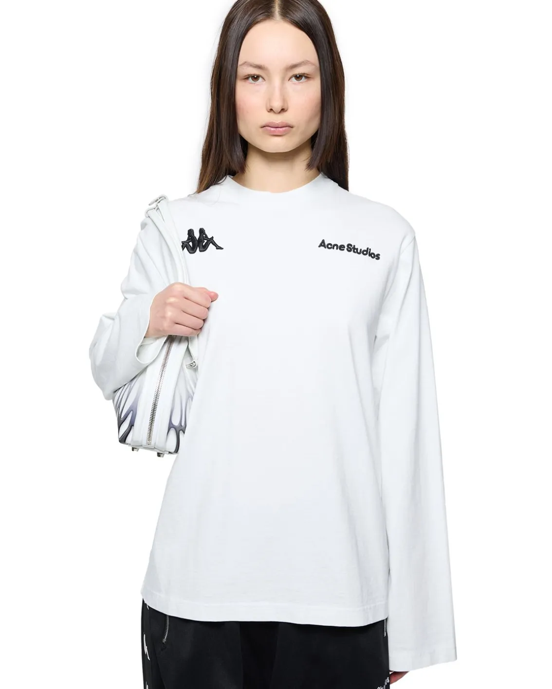 Acne Studios Kappa Edden Football Long Sleeve White