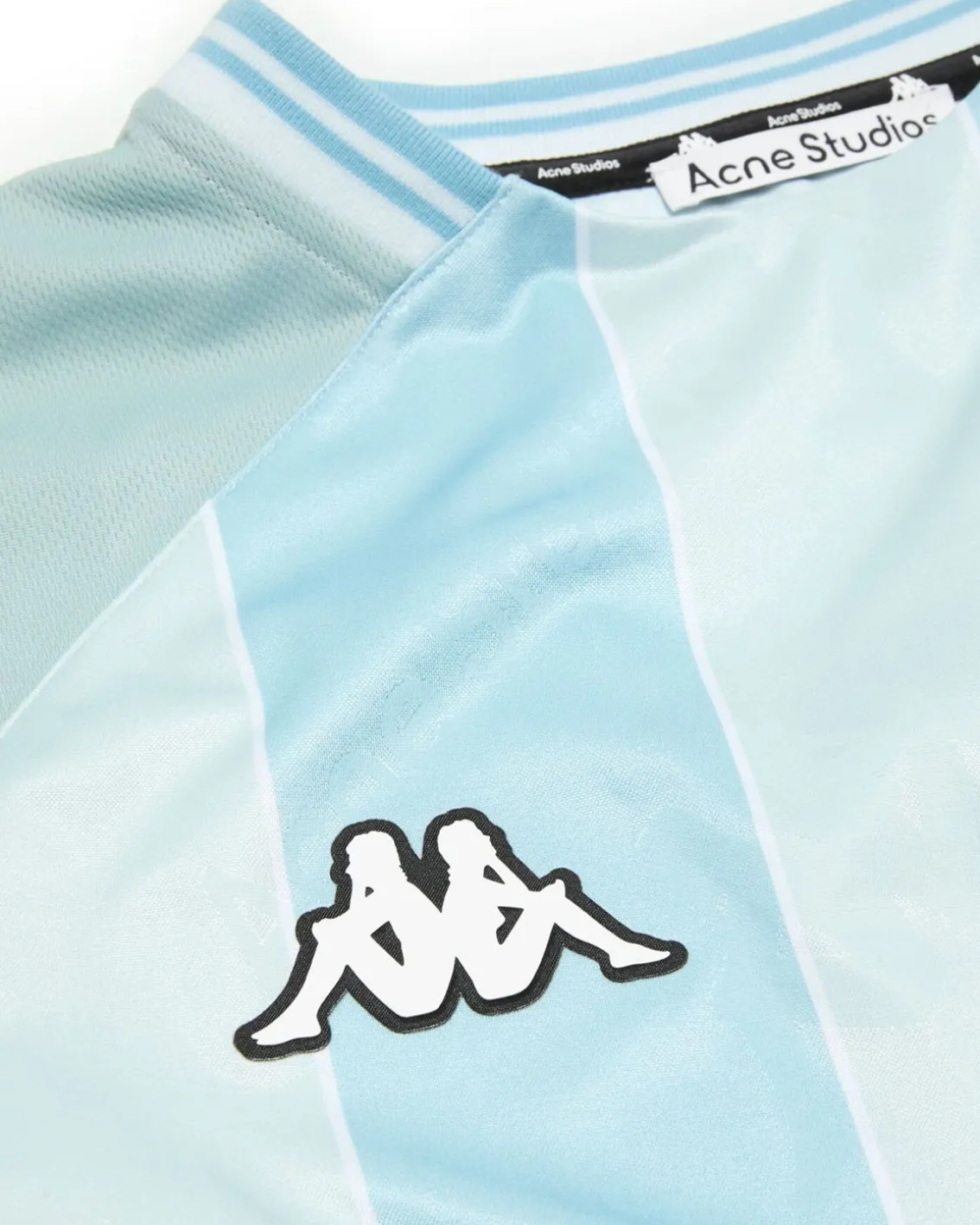 Acne Studios Kappa Enick Football Polo Long Sleeve Grey/Light Blue