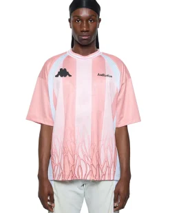 Acne Studios Kappa Enim Football T-Shirt Light Pink/Pink