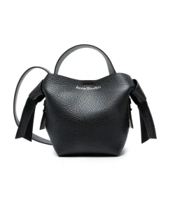 Acne Studios Musubi Mini Shoulder Bag Grained Black