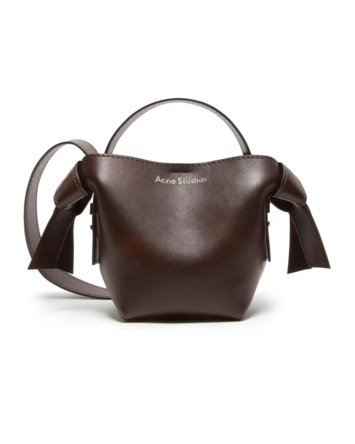 Acne Studios Musubi Mini Shoulder Bag Dark Brown