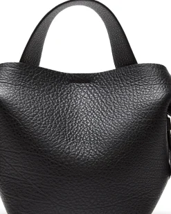 Acne Studios Musubi Mini Shoulder Bag Grained Black