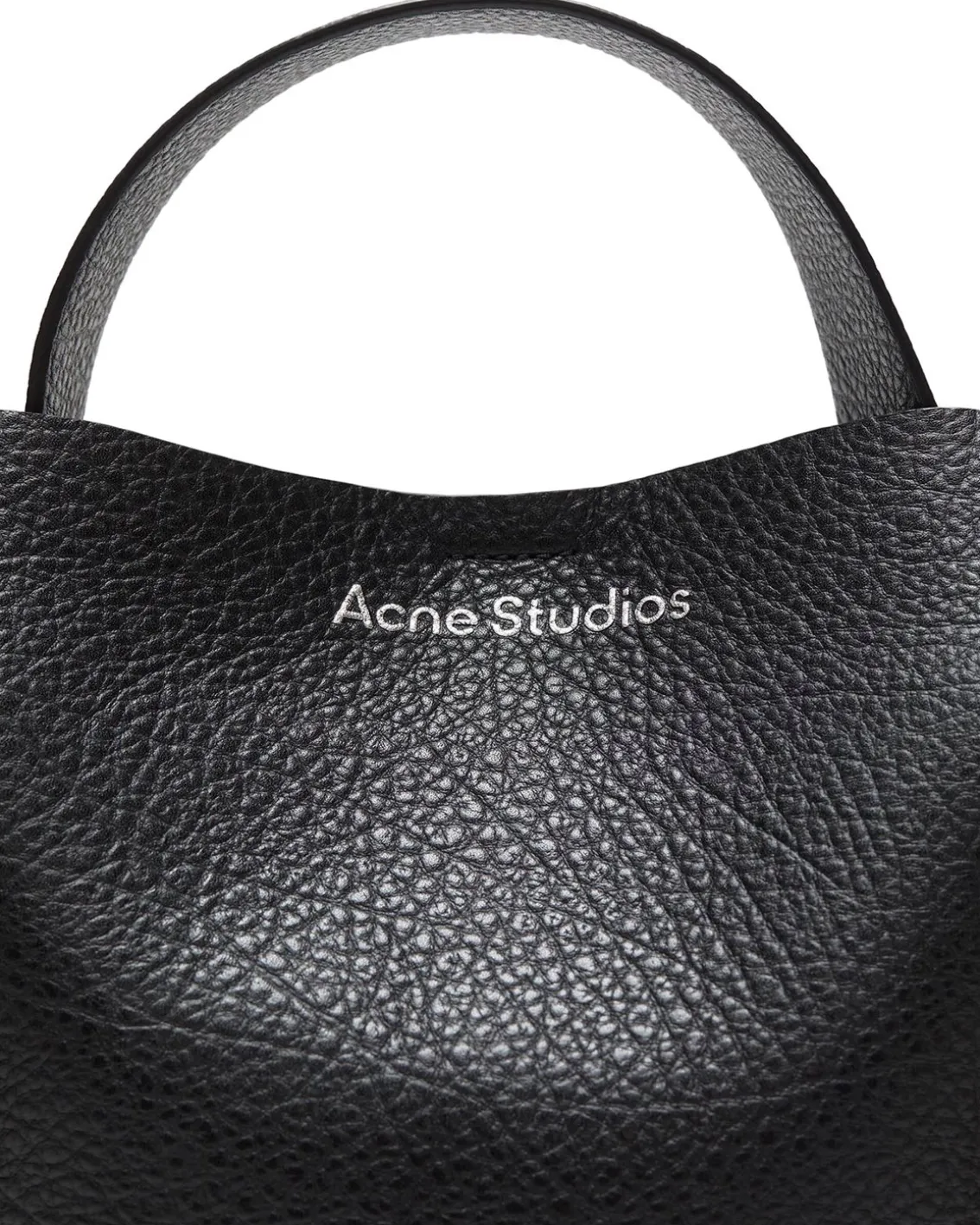 Acne Studios Musubi Mini Shoulder Bag Grained Black