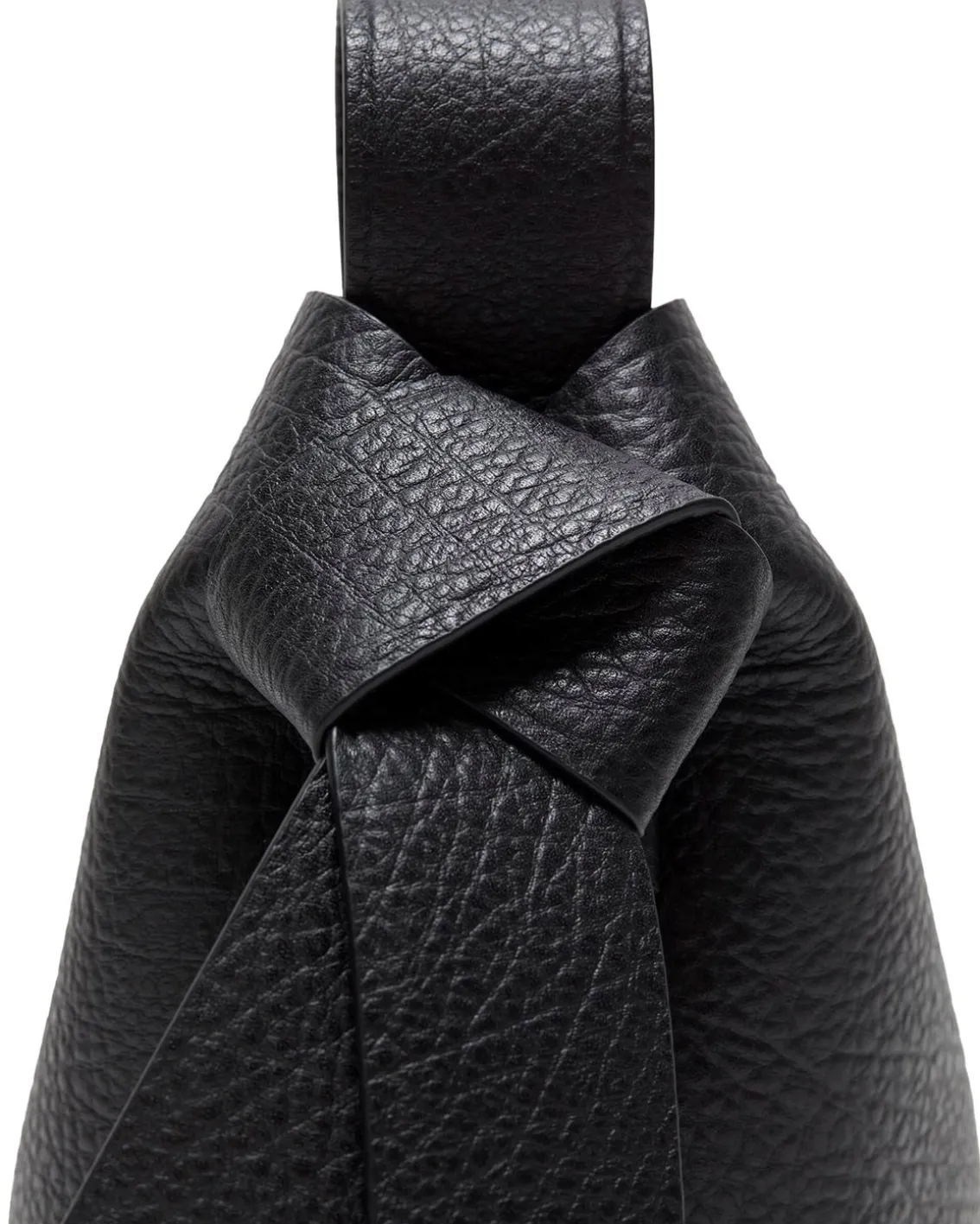 Acne Studios Musubi Mini Shoulder Bag Grained Black