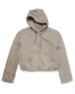 Acne Studios Oversized Hooded Jacket Charcoal Grey