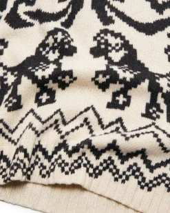 Acne Studios Printed Wool Blend Jumper White/Black