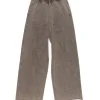 Acne Studios Relaxed Patch Logo Sweatpants Taupe Brown