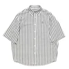 Acne Studios Striped Short Sleeve Shirt Black White