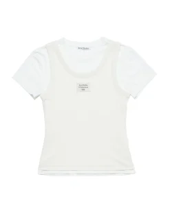 Acne Studios Two-Layer T-Shirt Tank Top Off White