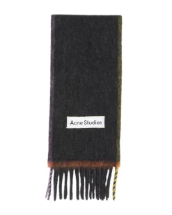 Acne Studios Wool Mohair Scarf Black