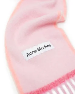 Acne Studios Wool Mohair Scarf Pink