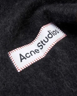 Acne Studios Wool Mohair Scarf Black
