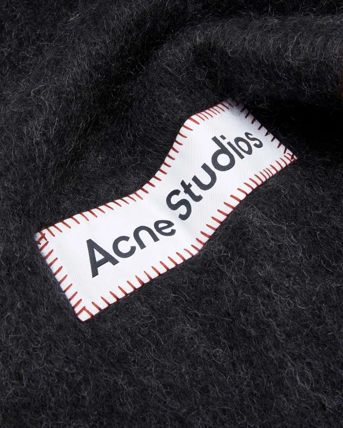 Acne Studios Wool Mohair Scarf Black