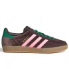 Adidas Originals Gazelle Indoor Shoes W Dark Brown/Glow Pink/Court Green