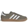 Adidas Originals Gazelle Indoor Shoes Olive Strata/Cloud White/Gold Metallic
