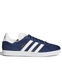 Adidas Originals Gazelle Shoes Collegiate Navy/White/Gold Metallic