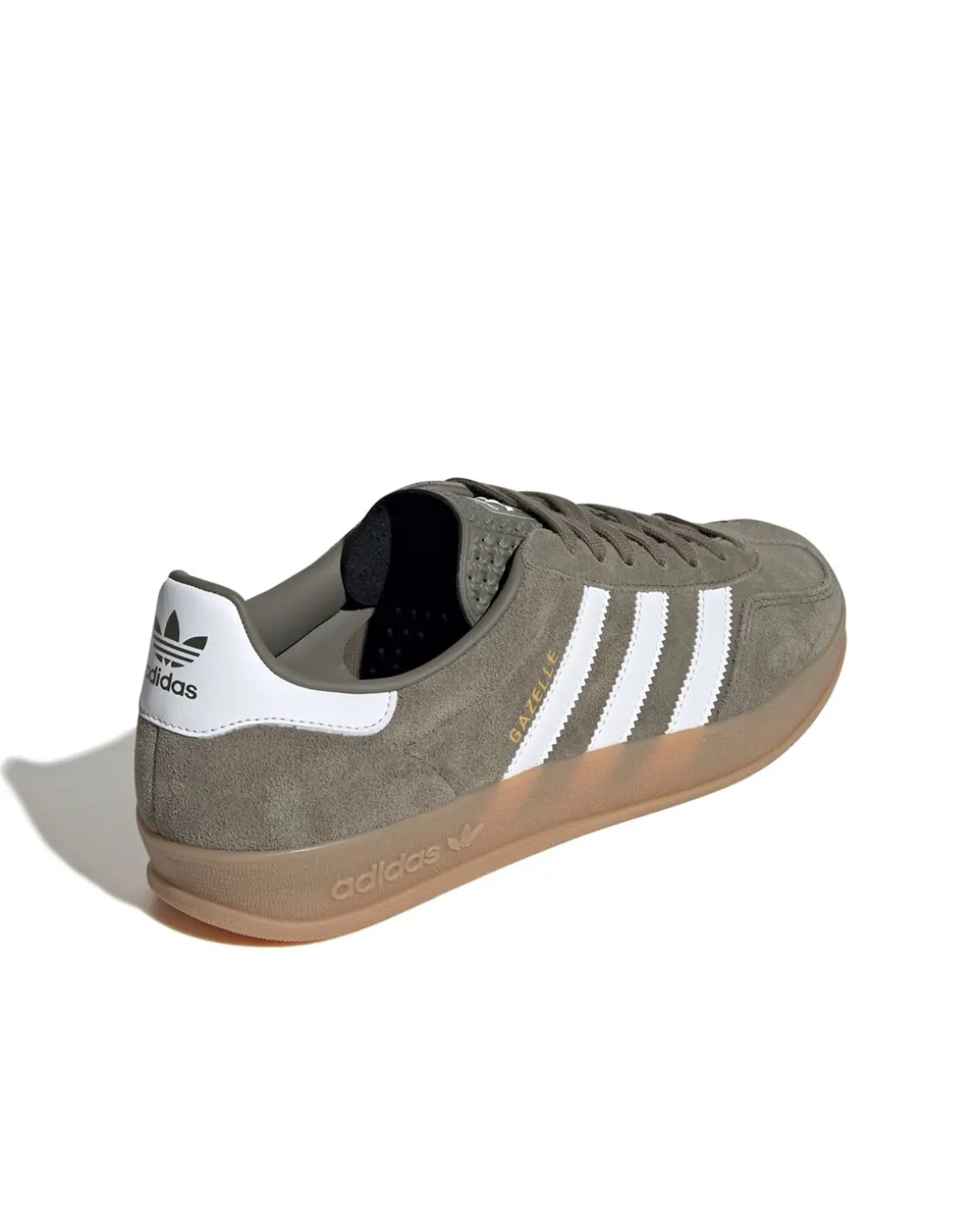 Adidas Originals Gazelle Indoor Shoes Olive Strata/Cloud White/Gold Metallic
