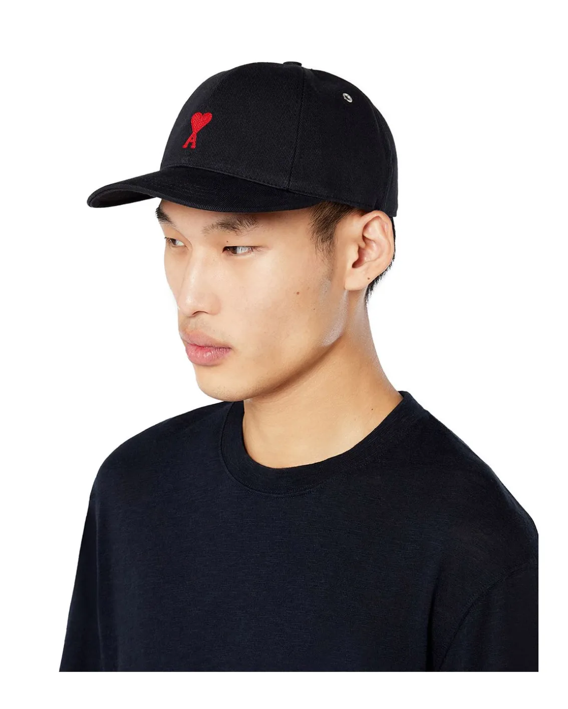 AMI Paris Ami De Coeur Cap Black
