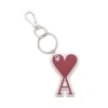 AMI Paris Ami De Coeur Keyring Scarlet Red