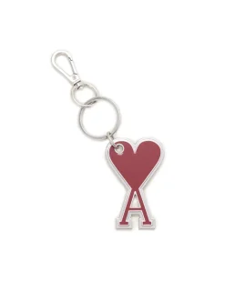 AMI Paris Ami De Coeur Keyring Scarlet Red