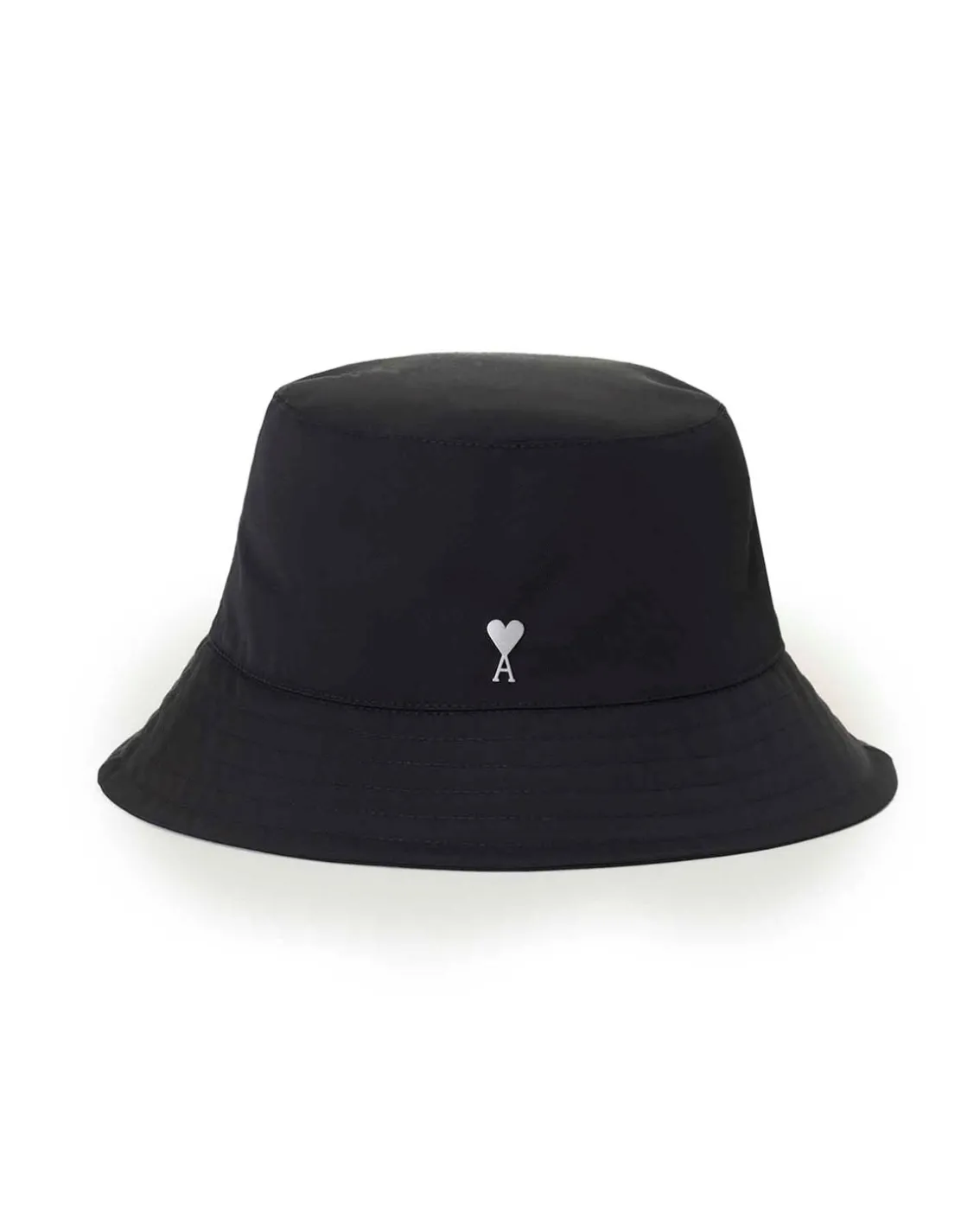 AMI Paris Ami De Coeur Nylon Bucket Hat Black