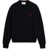 AMI Paris Ami De Coeur Sweatshirt Black