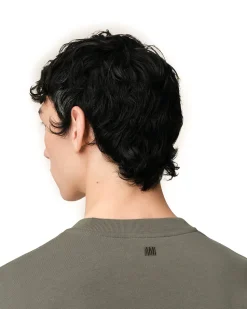 AMI Paris Tonal Ami De Coeur T-Shirt Smoke Grey