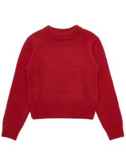 Amomento Fluffy Brushed Knit Red