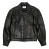 Amomento Vegan Leather Blouson Black