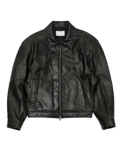 Amomento Vegan Leather Blouson Black
