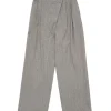 Amomento Wool Tweed Wrap Pants Grey