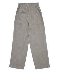 Amomento Wool Tweed Wrap Pants Grey