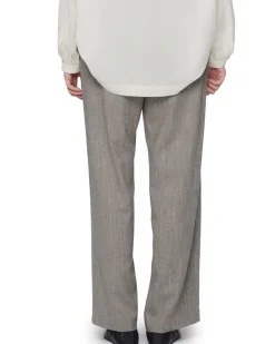 Amomento Wool Tweed Wrap Pants Grey