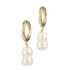 Anni Lu Diamonds And Pearls Earrings White Smoke