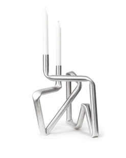 AOT Studio Bucati Candle Holder Brushed Aluminium