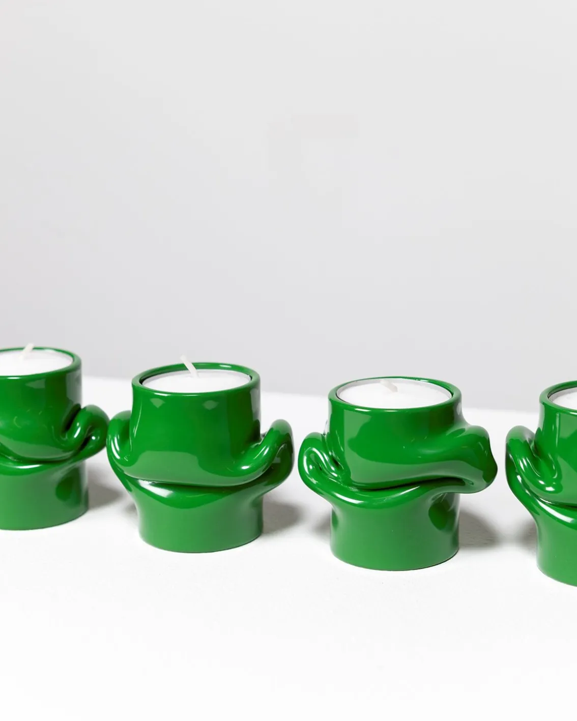 AOT Studio Mondo Tea Light Holder Grass Green