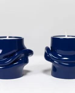 AOT Studio Mondo Tea Light Holder Midnight Blue
