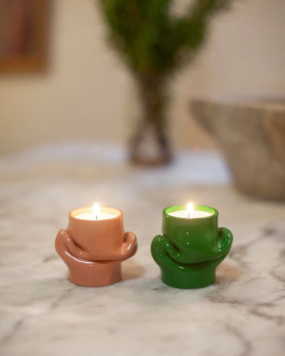 AOT Studio Mondo Tea Light Holder Grass Green