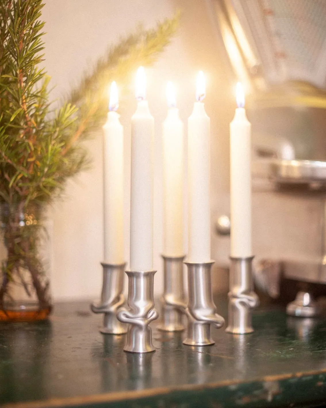 AOT Studio Solo Candle Holder Brushed Aluminium