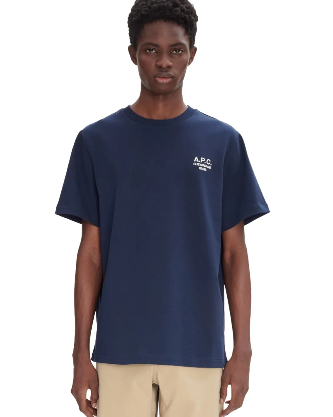 A.P.C. Rue Madame T-Shirt Dark Navy/Ecru